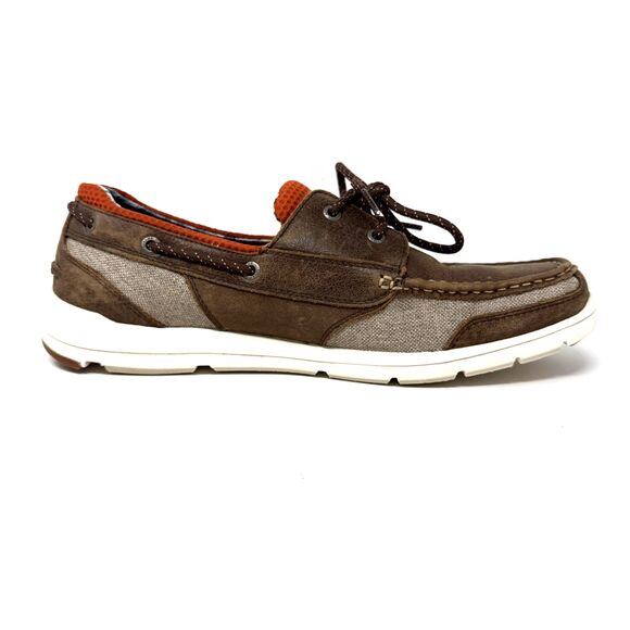 Tommy Bahama On Par Spectator Boat Deck Shoe Mens Sz 12 Brown Leather Tropical main image 6